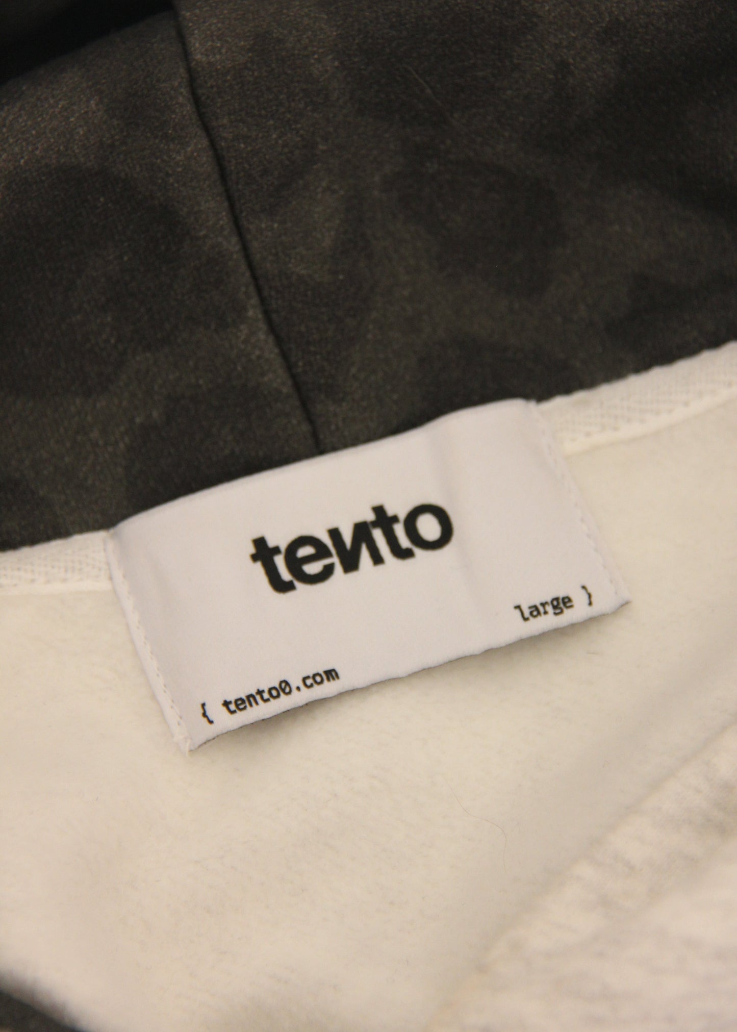 Leopard light gray tento hoodie