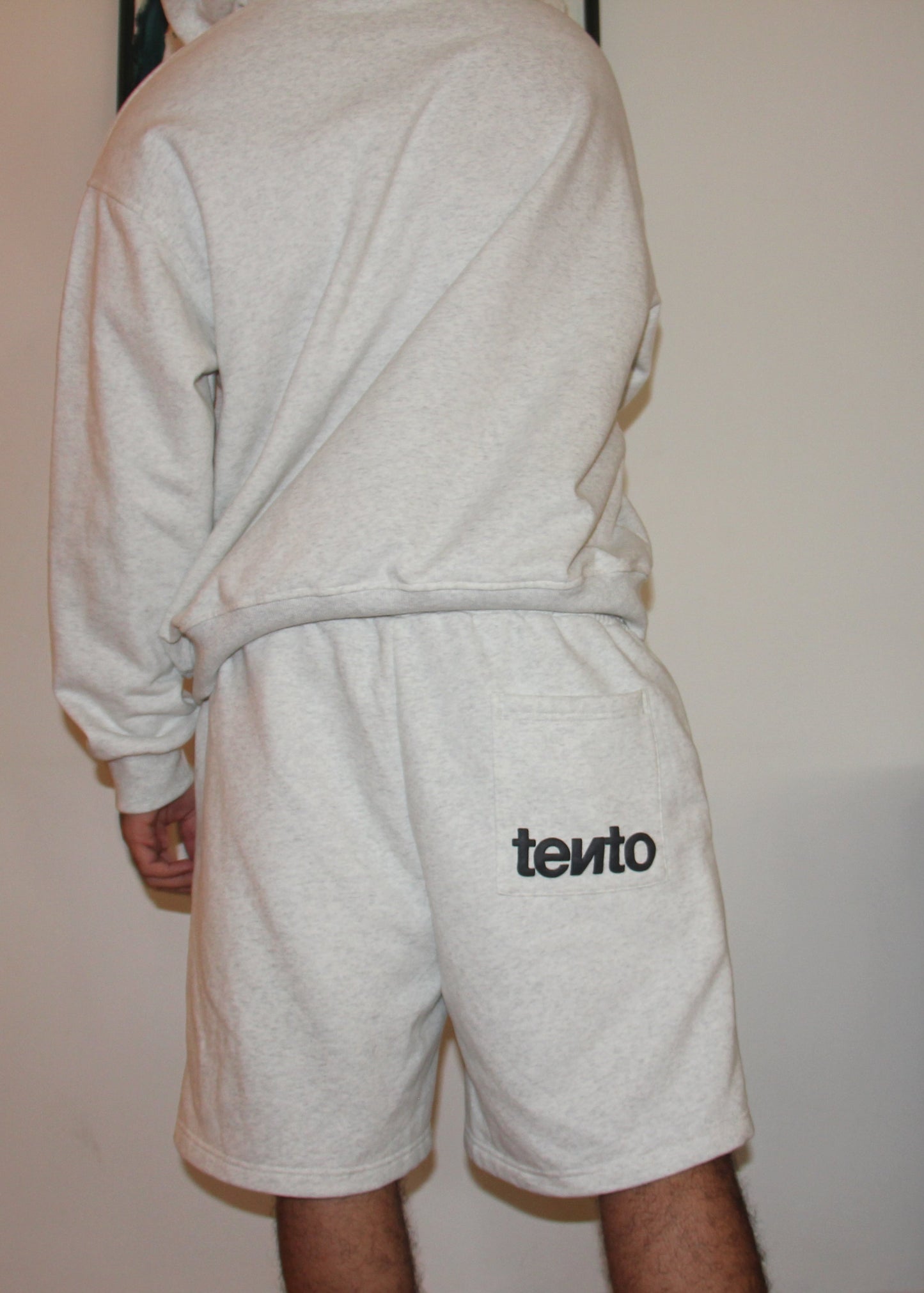 Leopard light gray tento shorts