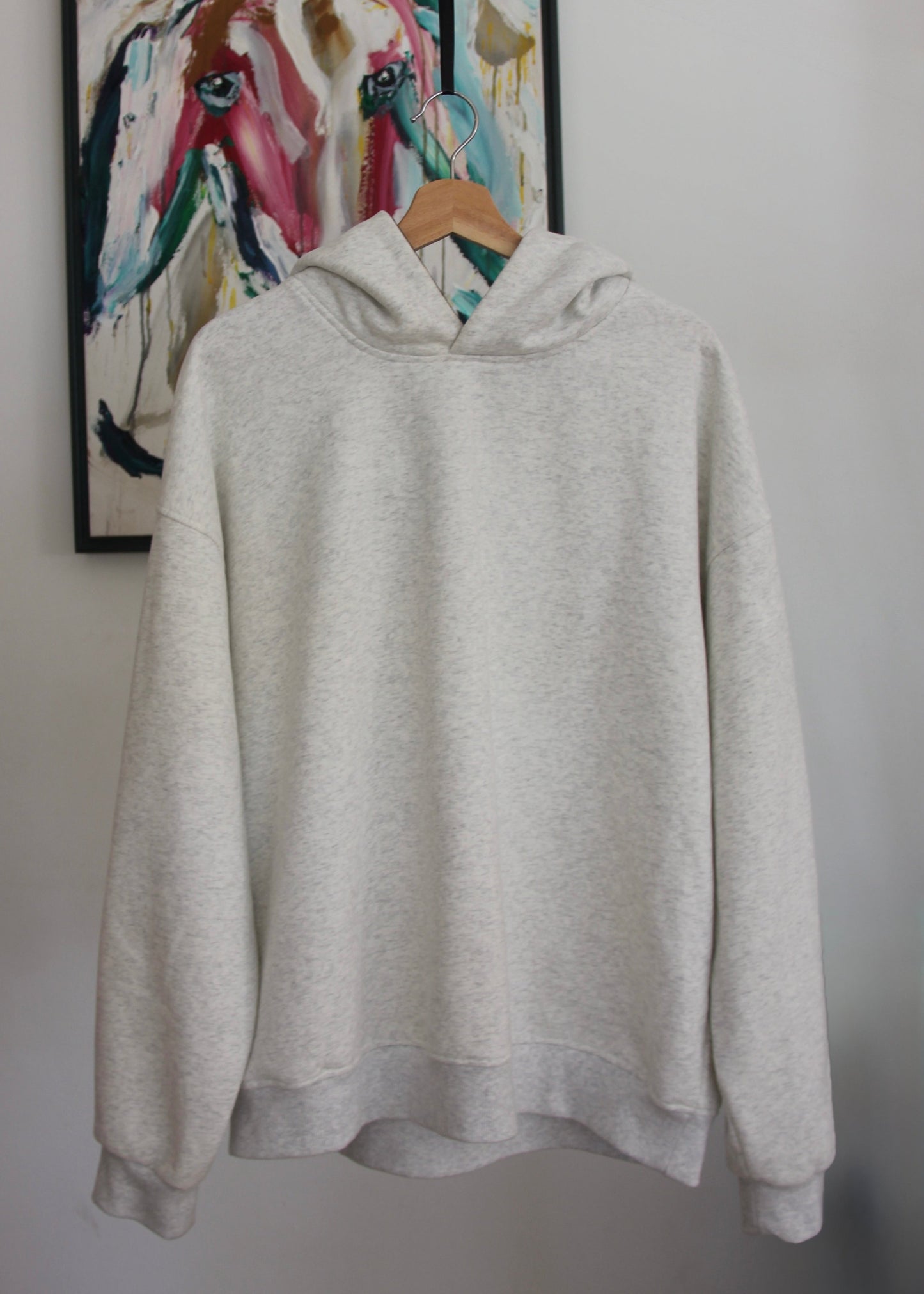 Leopard light gray tento hoodie