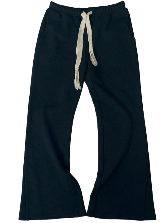 Flare fit sweatpants black